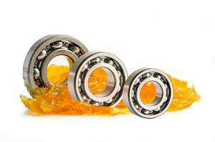 Ball bearing stainless with grease lithium machinery lubrication for automotive and industrial. photo