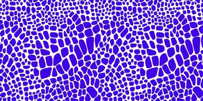 Abstract seamless background with giraffe print. Hand drawn. Blue spots on a white isolated background. vector