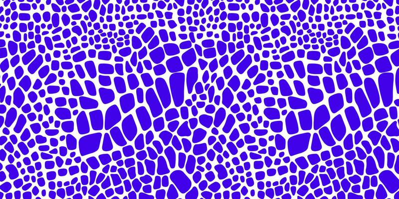 Abstract seamless background with giraffe print. Hand drawn. Blue spots on a white isolated background.