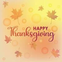 Happy Thanksgiving banner vector illustration