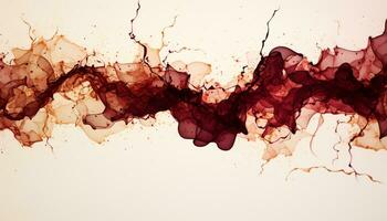 AI generated Abstract Wine Stain photo