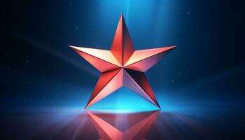 AI generated Angle star photo