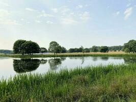 un ver de el Cheshire campo en el verano cerca knutsford foto