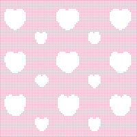 knitted pattern. Hearts on pink background png