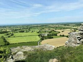 Cheshire in the UK in May 2023. A view of Beeston Castle on a sunny day photo