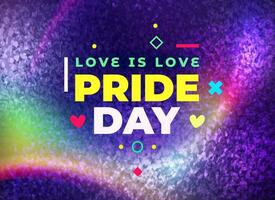 Pride day. Colorful metallic texture background . Vector illustration