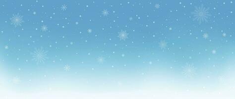 Snowfall winter background vector