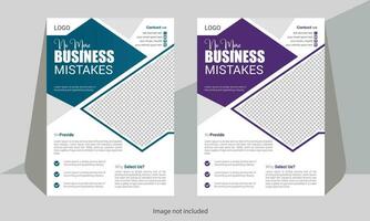 Unique  business flyer design vector