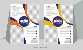 Unique  business flyer design vector