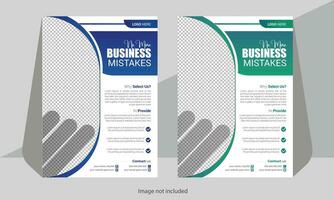 Unique  business flyer design vector