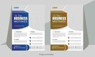 Unique  business flyer design vector