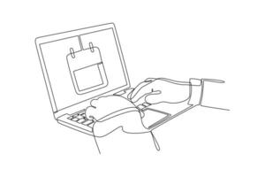 One continuous line drawing of Events, scheduling, creativity. Event management concept. vector