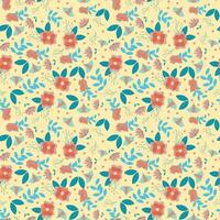 Abstract flower pattern background. Vector illustration.