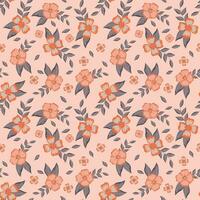 Abstract flower pattern background. Vector illustration.