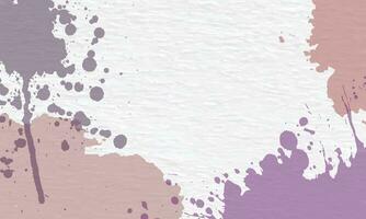 Hand painted water color on white paper texture background. vector