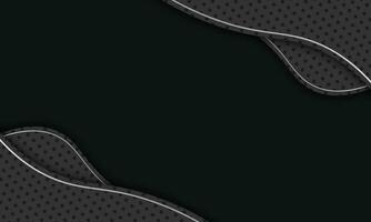Wave with halftone and line. vector