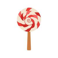 Christmas lollipop, toy, ornament for the tree. Winter holiday element. vector