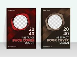 Abstract book cover design template vector