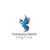 Bird logo design vector