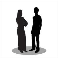 Couple silhouette vector