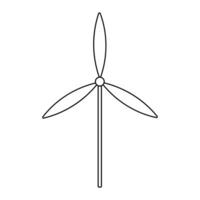 wind generator saving green eco icon element vector