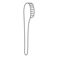 toothbrush eco recyclable wooden teeth icon vector