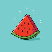 watermelon fresh fruit Palestine vector illustration