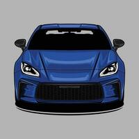 Front view car vector illustration for conceptual design