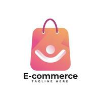 Ecommerce logo design vector