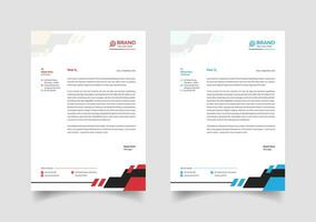 Creative business letterhead template design vector