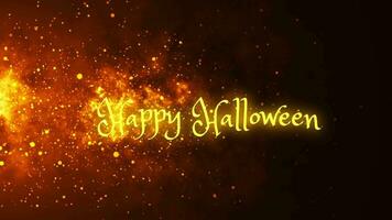 Red Happy Halloween fire background bokeh graphic background for Holiday Halloween commercial or presentation use animation video