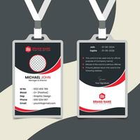 Professional business id card design vector