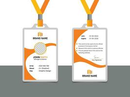 Professional business id card design vector