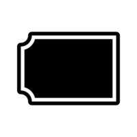 Ticket coupon Icon Vector. Flat style black symbol. Can be used for mobile apps, websites and UI vector