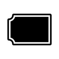 Ticket coupon Icon Vector. Flat style black symbol. Can be used for mobile apps, websites and UI vector