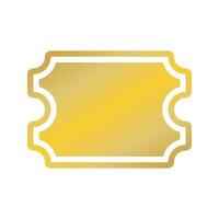 vintage label frame icon vector illustration design graphic flat style yellow color.