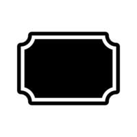 Ticket Icon. Flat design style. Can be used for mobile apps, websites and UI vector