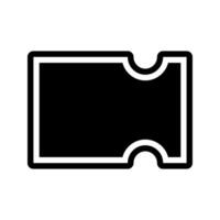 Ticket icon flat design vector illustration. Can be used for mobile apps, websites and UI