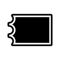 Cinema ticket icon glyph style Flat design. Can be used for mobile apps, websites and UI Vector illustration