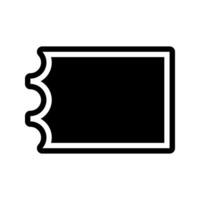 Cinema ticket icon glyph style Flat design. Can be used for mobile apps, websites and UI Vector illustration