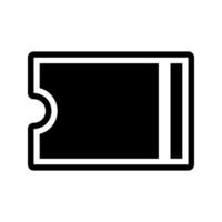 Ticket vector icon. glyph style vector ticket illustration. Flat design. Can be used for mobile apps, websites and UI