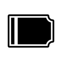 Coupon ticket icon. Flat style black icon on white. glyph style Flat design. Can be used for mobile apps, websites and UI vector