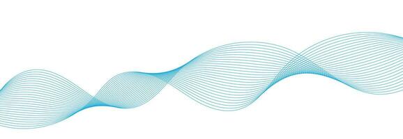 Vector abstract banner design. Fluid vector shaped background. Classic banner template pattern for social media and web sites. Blue wavy lines. Wave banner.