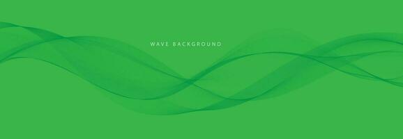 Abstract Green Background with Lines vector