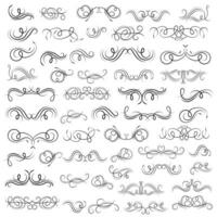 Vector graphic elements for design vector elements. Swirl elements decorative illustration. Classic calligraphy swirls, greeting cards, wedding invitations, royal certificates and graphic design.