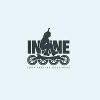 inline skating logo vector