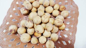 Duku Fruit are on the Basket photo