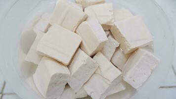 Tahu or Tofu is a typical Indonesian food which has a very high protein content photo