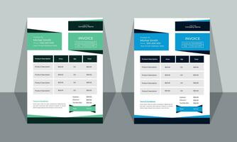 vector modern simple invoice design template,