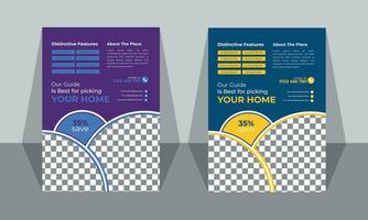 Flyer design template vector